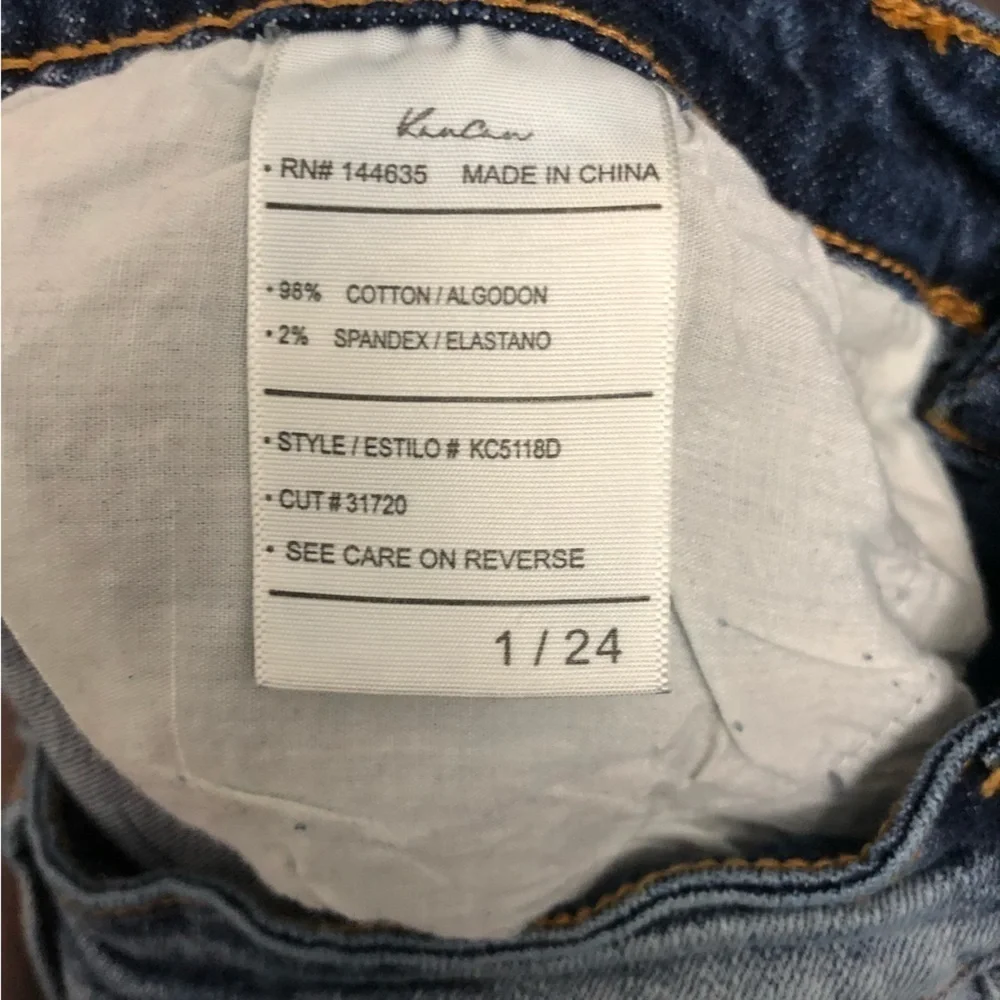 Kancan Women’s‎ 4 Button Medium Wash Distressed Skinny Jeans Size 1 / 24 - Picture 4 of 4